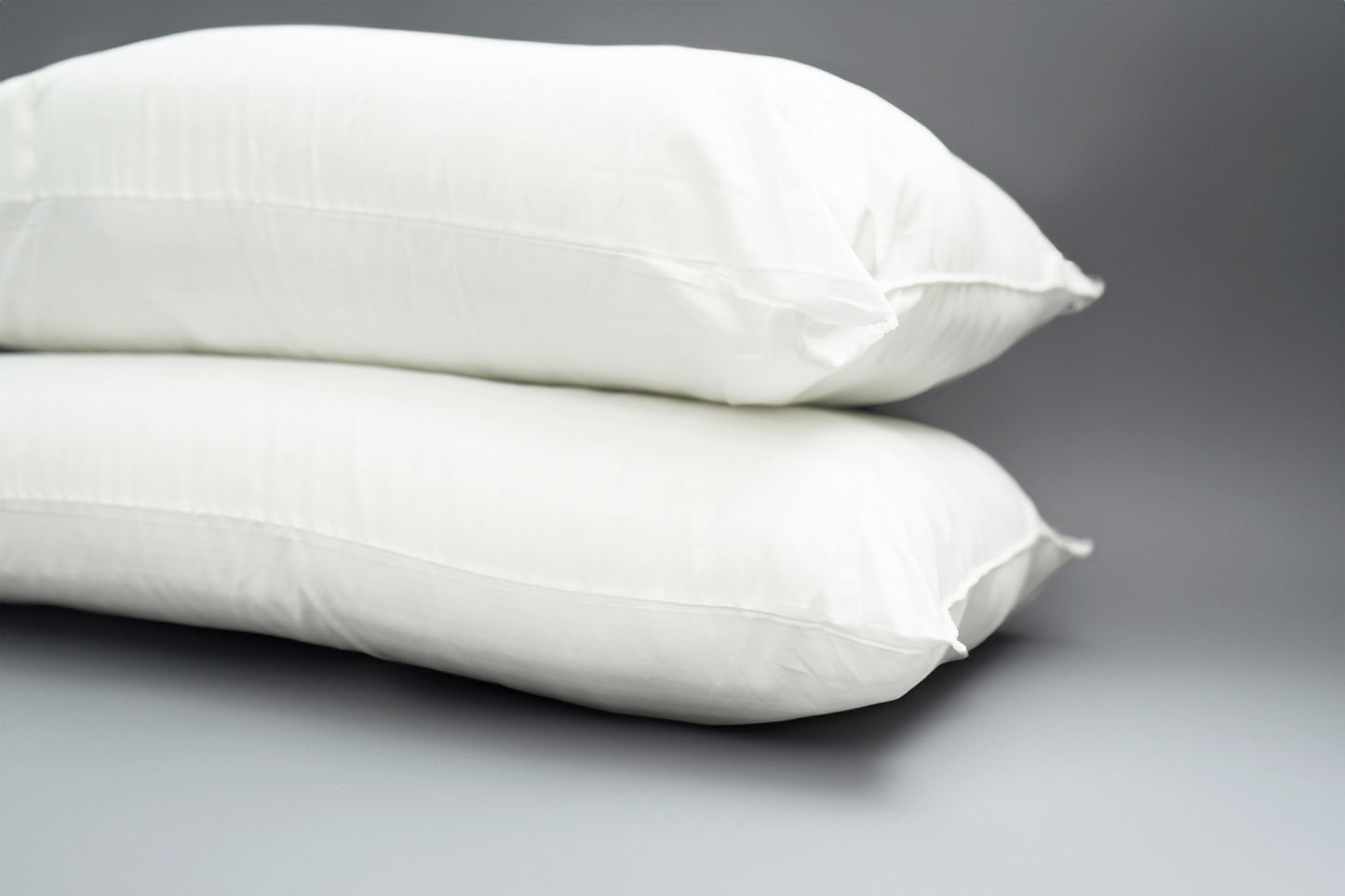 Luxury Hotel Satin Stripe Microfibre Pillow Pair