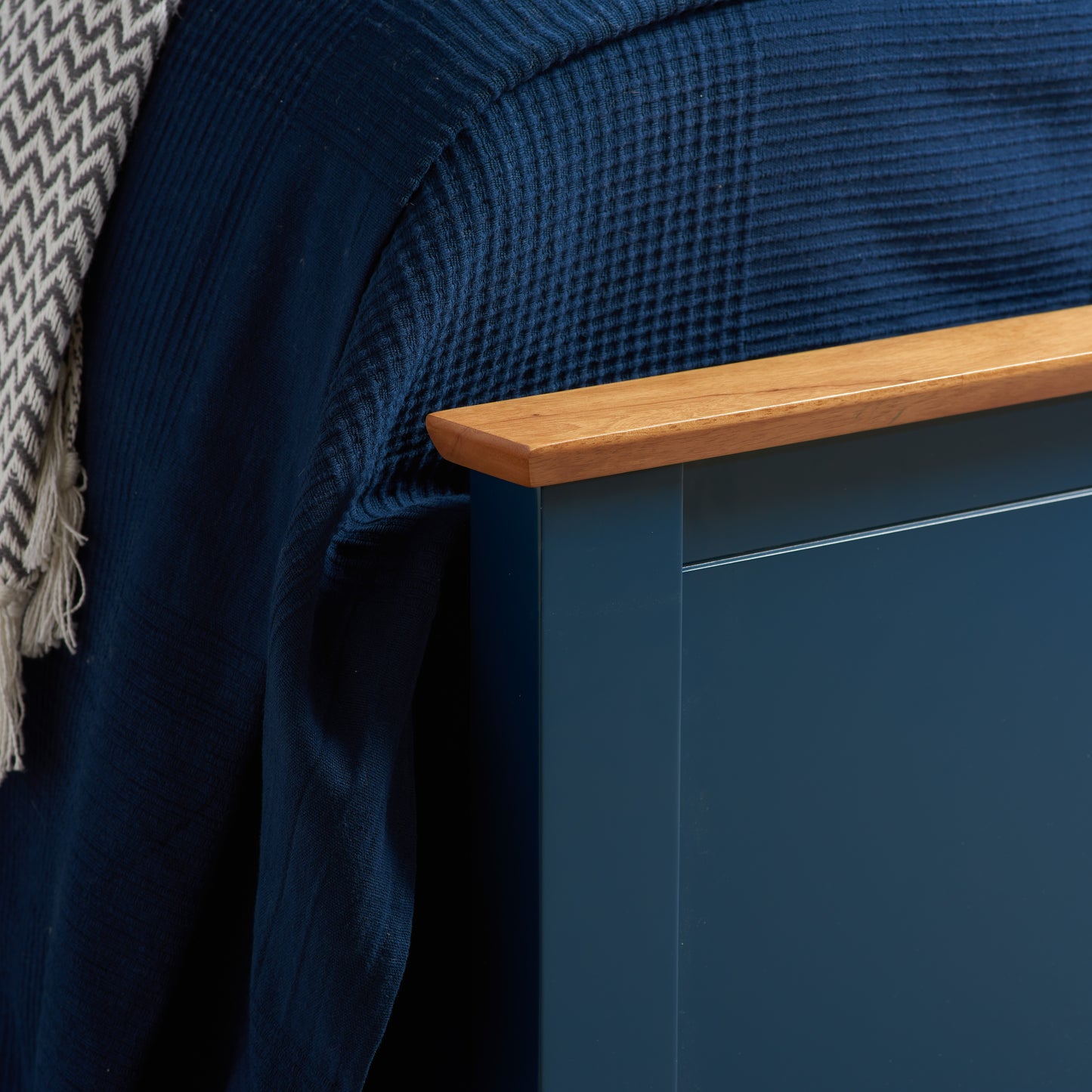Phoenix Ottoman Bed Navy Blue