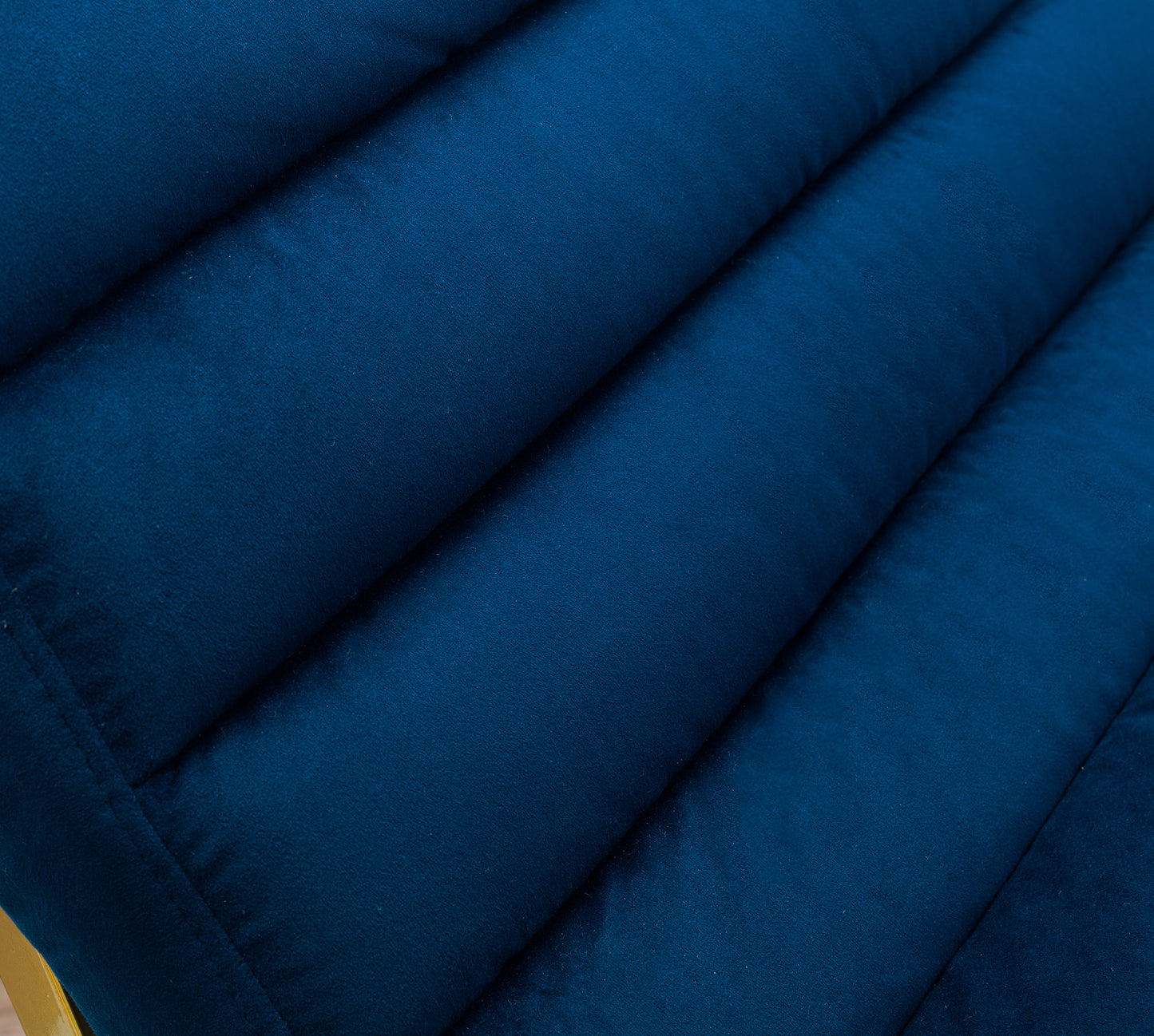 BELLAGIO VELVET CHAIR - BLUE & GOLD