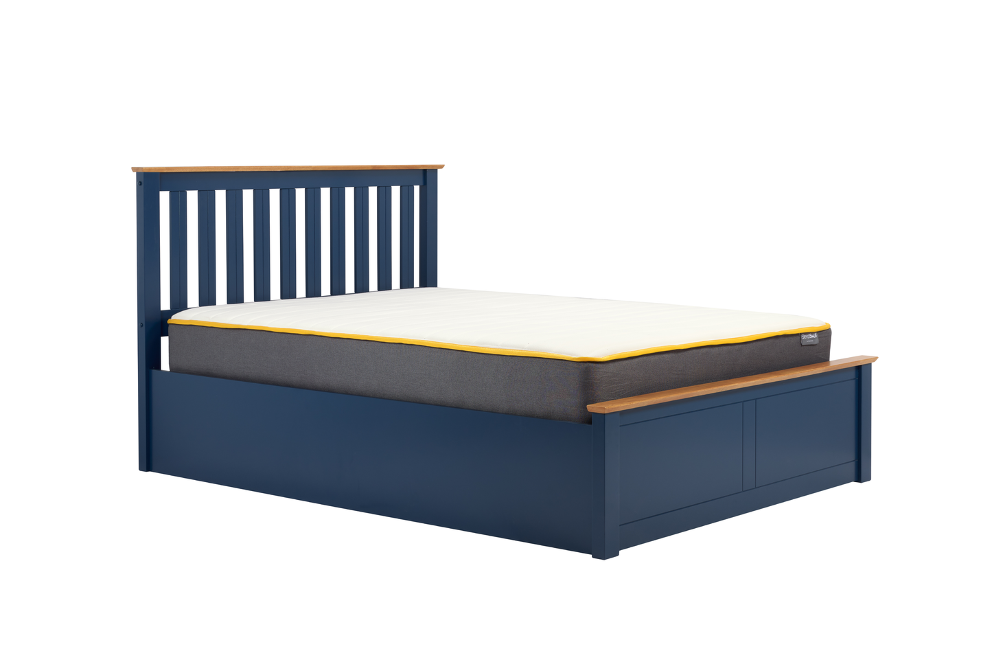 Phoenix Ottoman Bed Navy Blue