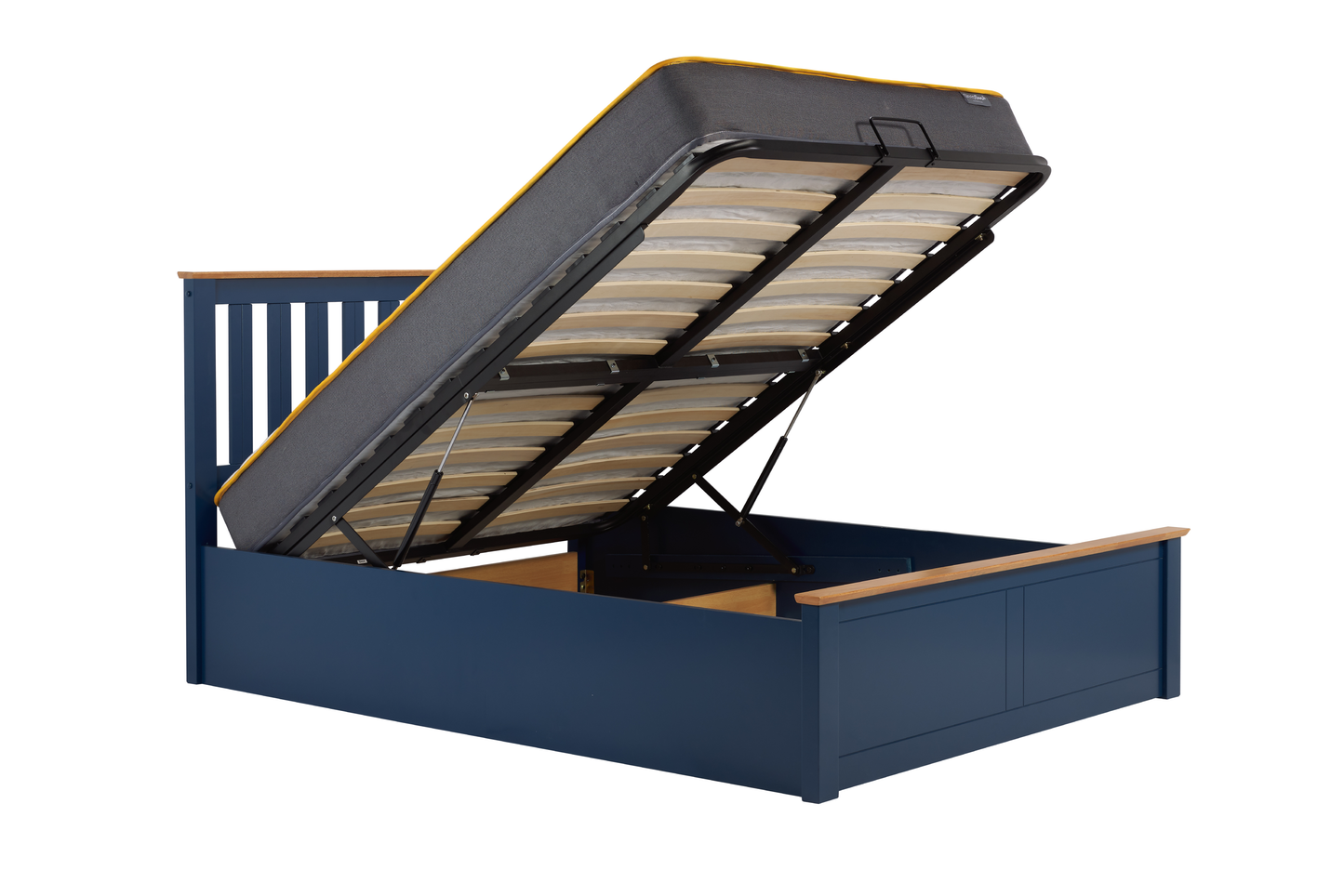 Phoenix Ottoman Bed Navy Blue