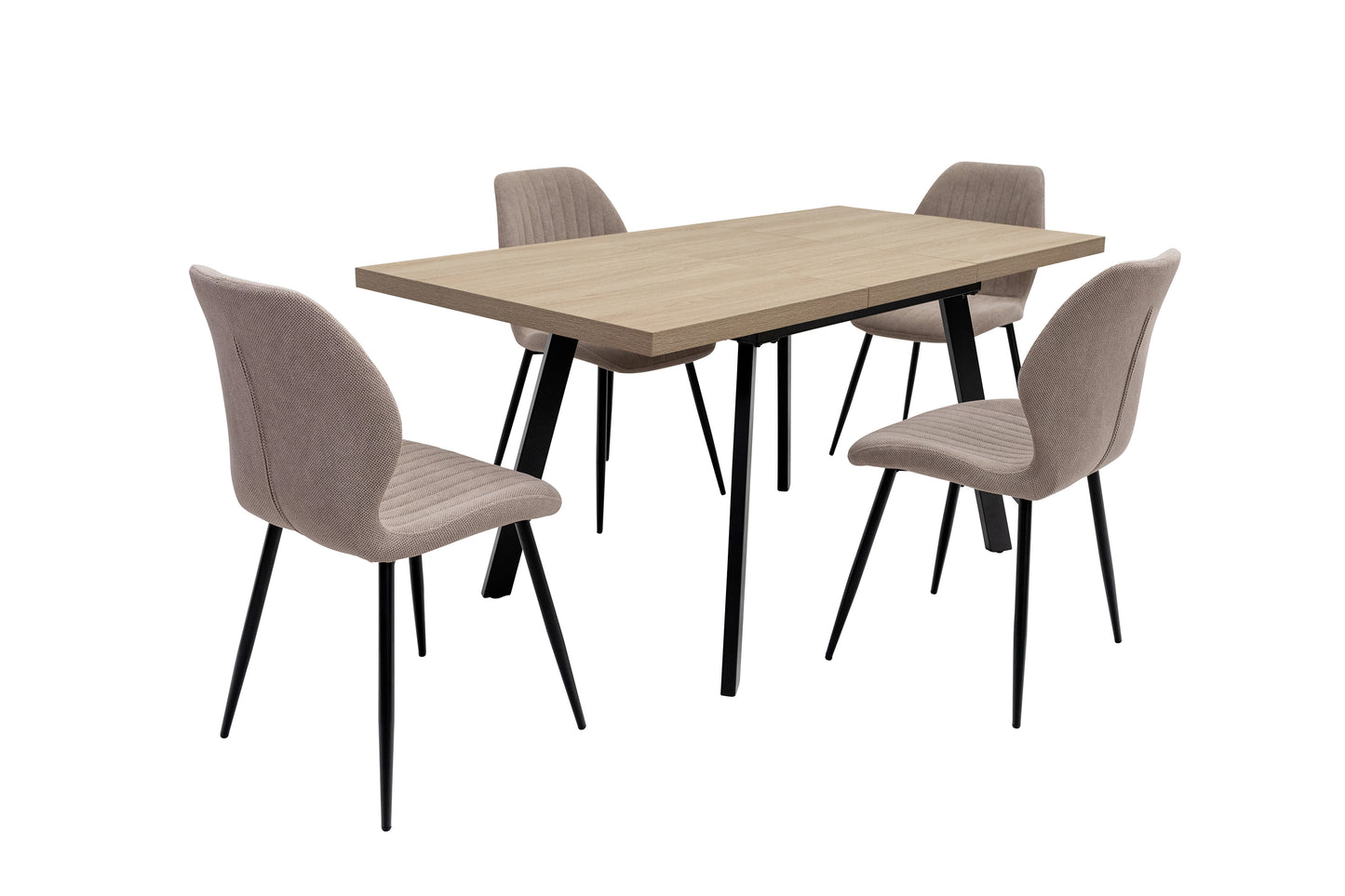 Arden 1.2m (+0.4m) Extending Dining Table - Light Oak