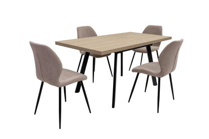 Arden 1.2m (+0.4m) Extending Dining Table - Light Oak