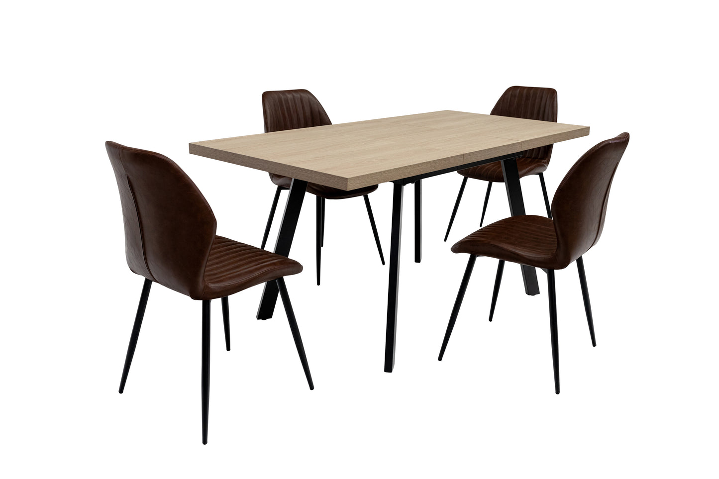 Arden 1.2m (+0.4m) Extending Dining Table - Light Oak