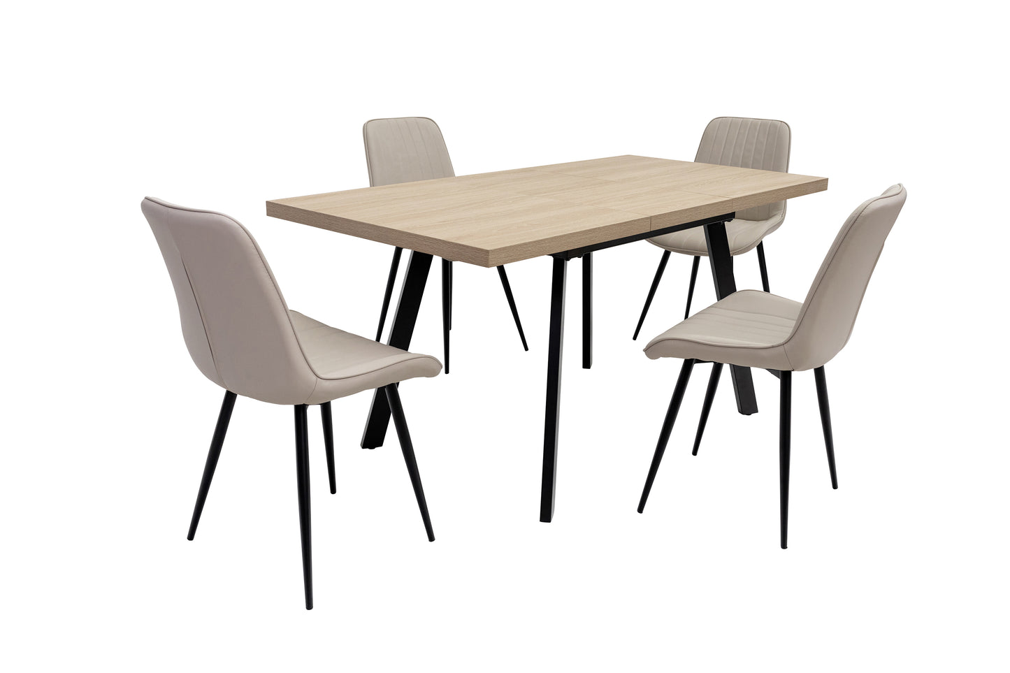 Arden 1.2m (+0.4m) Extending Dining Table - Light Oak