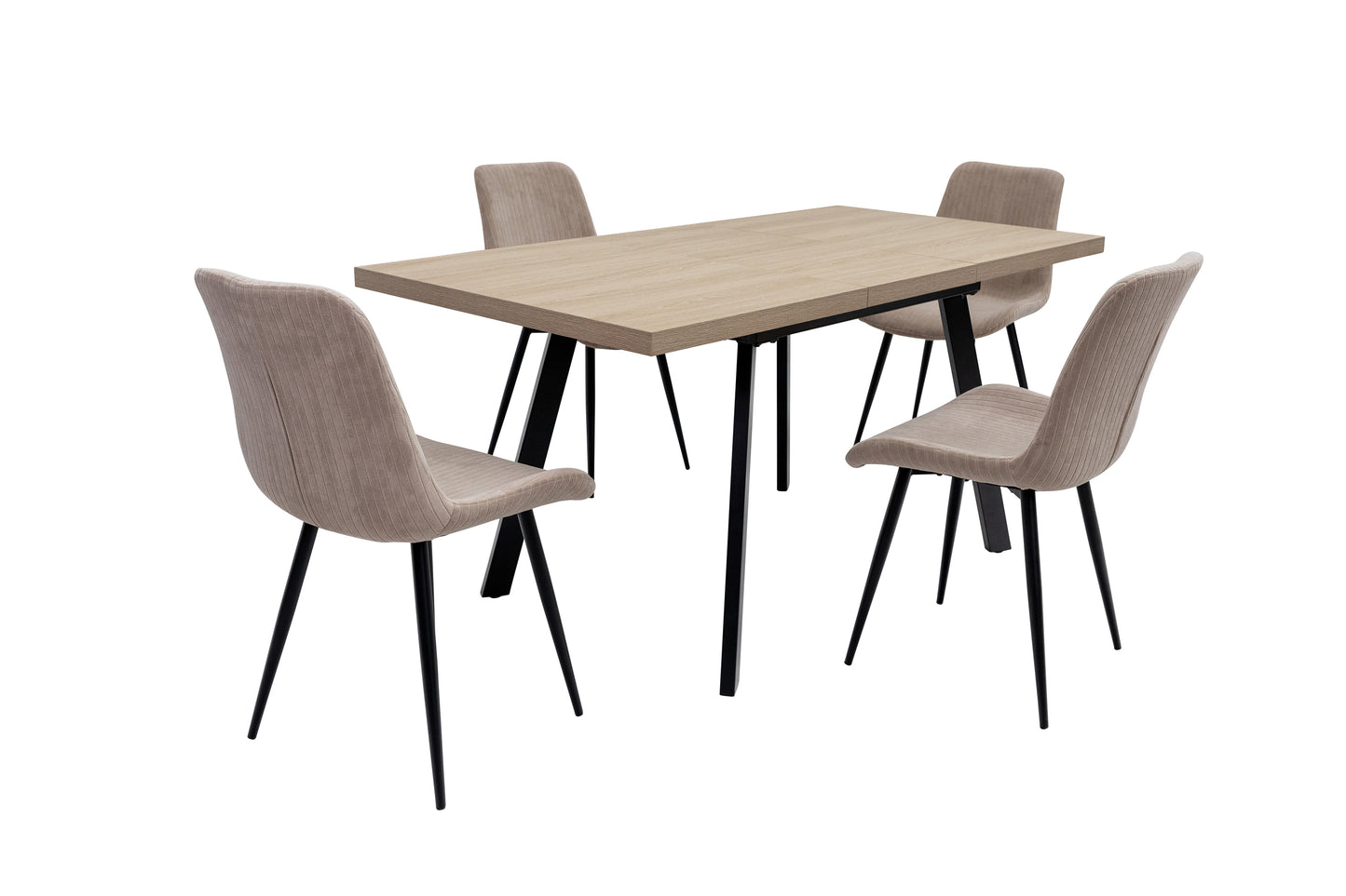 Arden 1.2m (+0.4m) Extending Dining Table - Light Oak