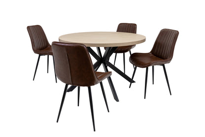 Arden 1.2m Round Dining Table - Light Oak