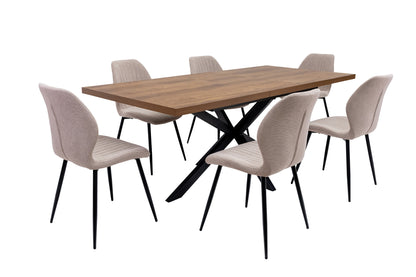 Havana 1.6m (+0.4m) Extending Dining Table -Dark Oak