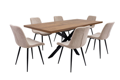 Havana 1.6m (+0.4m) Extending Dining Table -Dark Oak