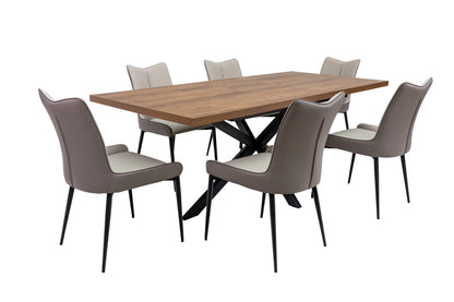 Havana 1.6m (+0.4m) Extending Dining Table -Dark Oak