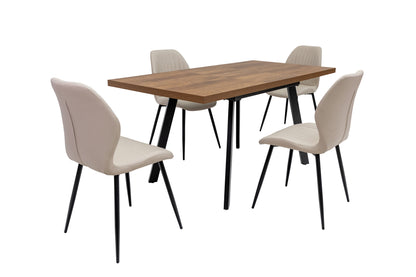 Havana 1.2m (+0.4m) Extending Dining Table -Dark Oak