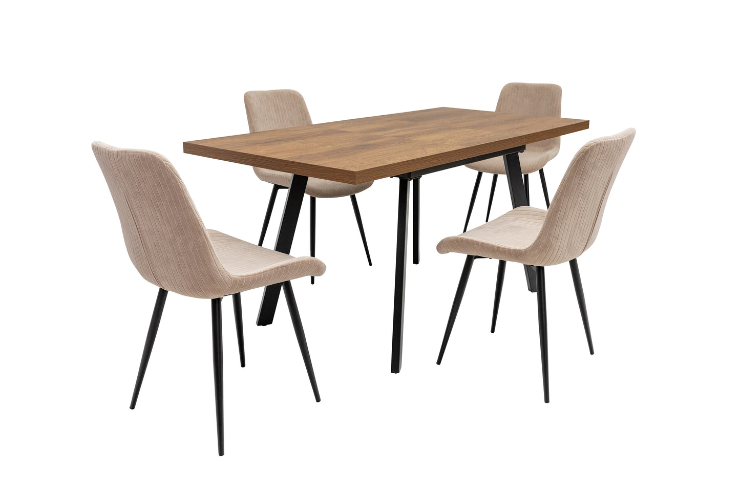 Havana 1.2m (+0.4m) Extending Dining Table -Dark Oak