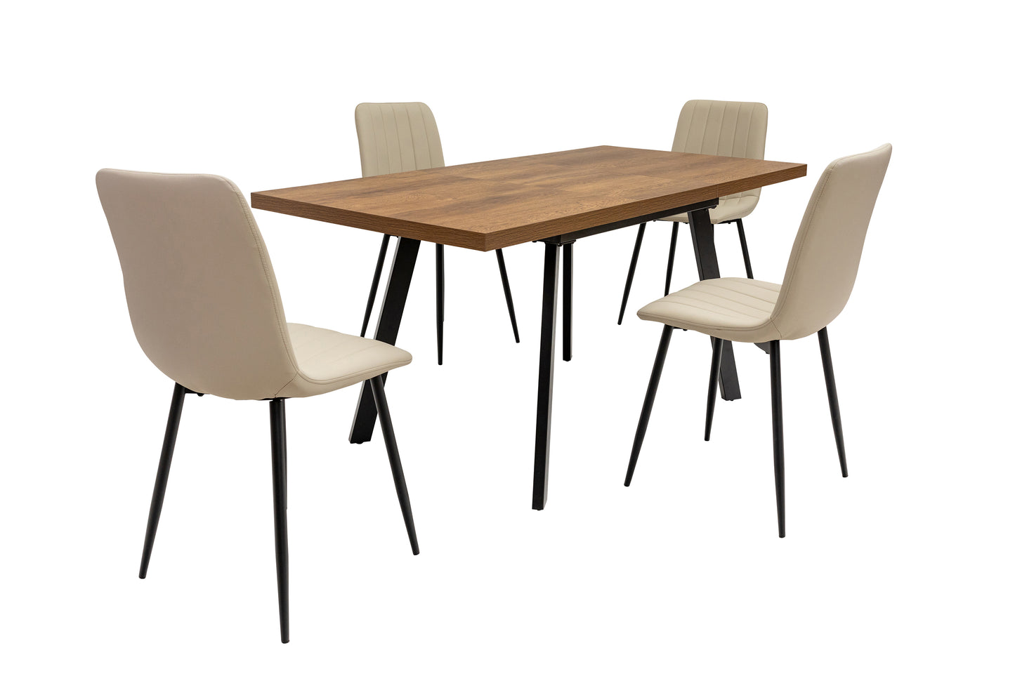 Havana 1.2m (+0.4m) Extending Dining Table -Dark Oak