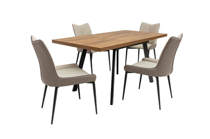 Havana 1.2m (+0.4m) Extending Dining Table -Dark Oak