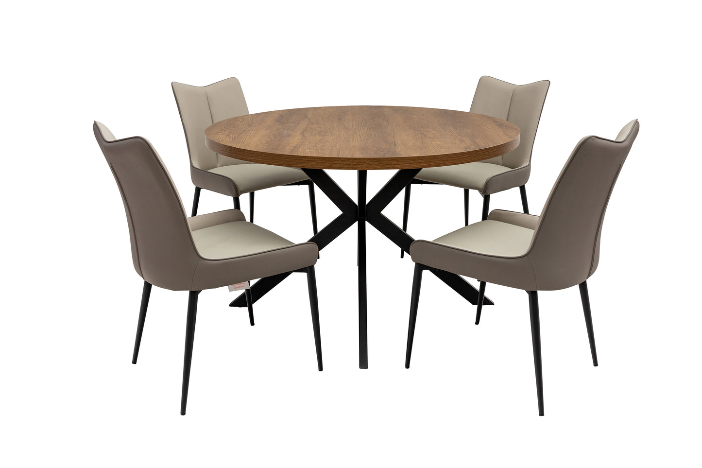 Havana 1.2m Round Dining Table -Dark Oak