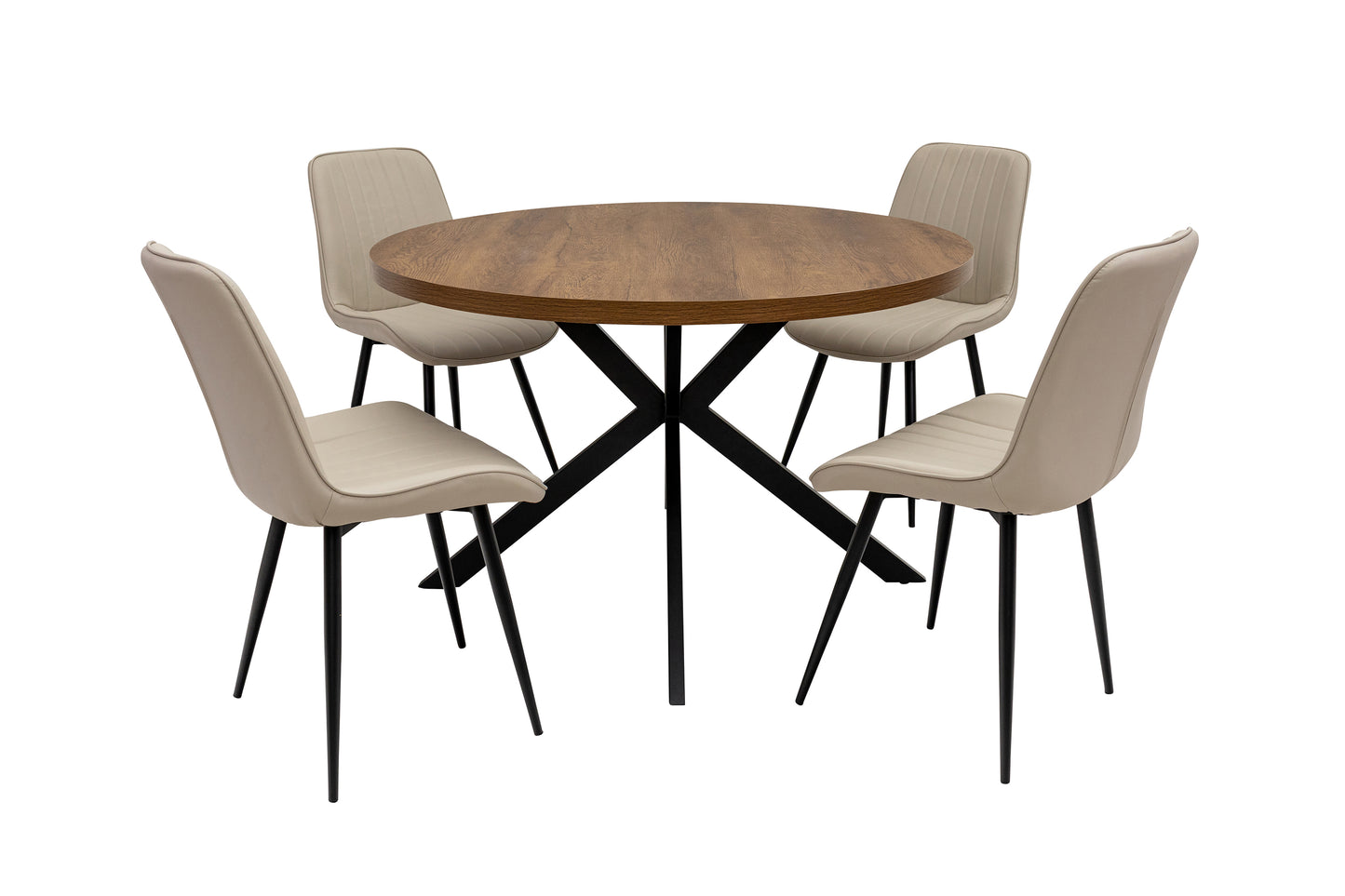 Havana 1.2m Round Dining Table -Dark Oak