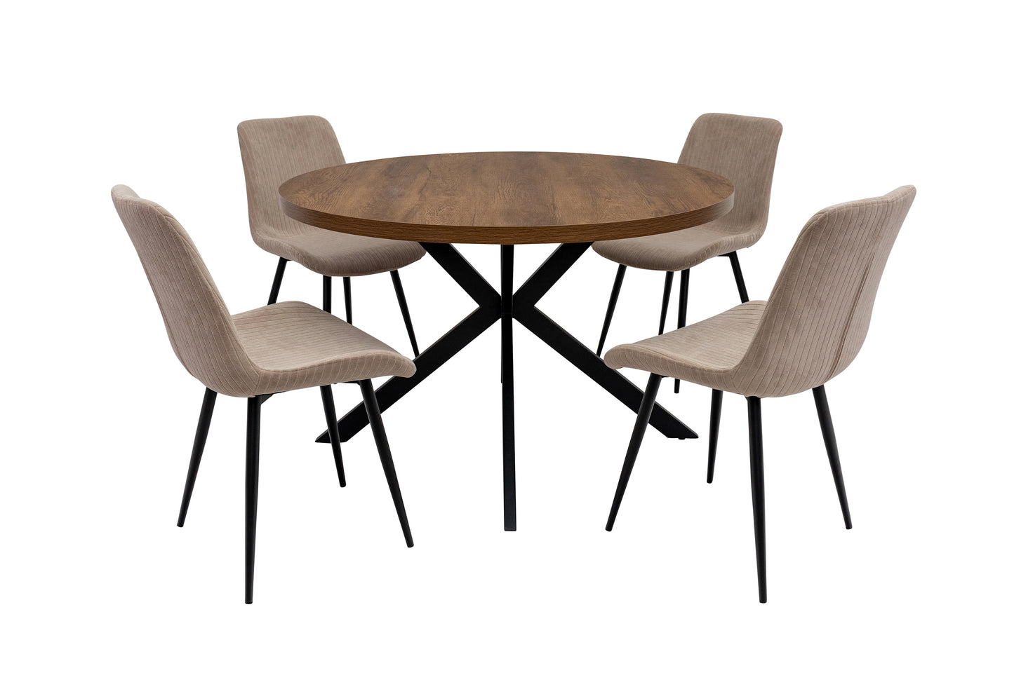 Havana 1.2m Round Dining Table -Dark Oak