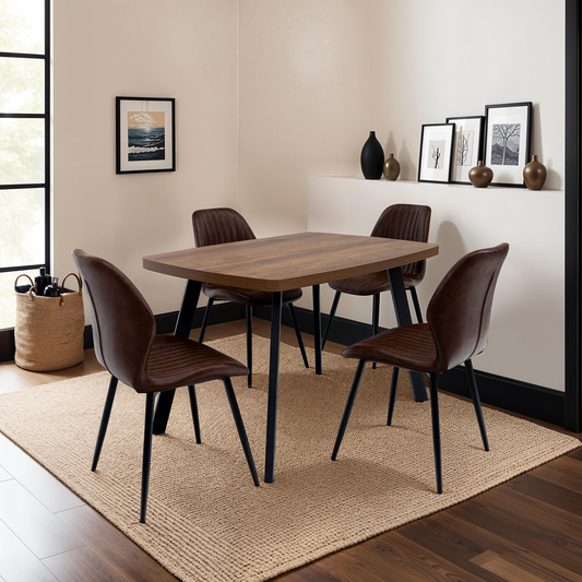 Havana 1.2m Dining Table -Dark Oak