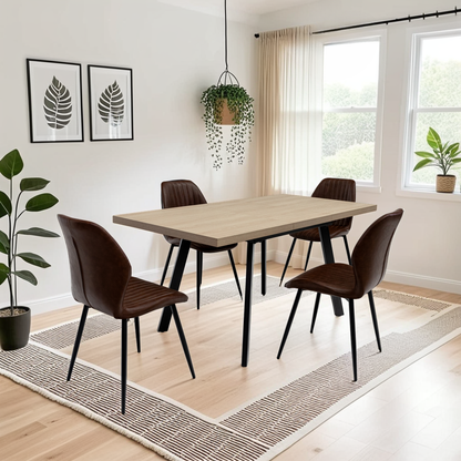 Arden 1.2m (+0.4m) Extending Dining Table - Light Oak