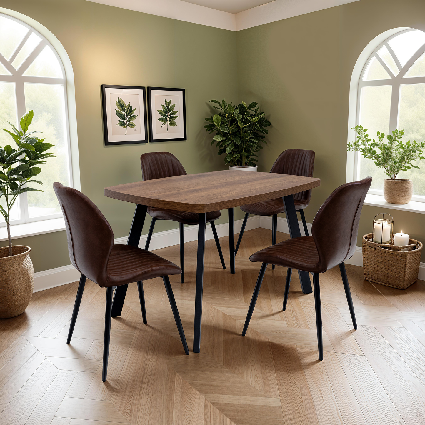 Havana 1.2m Dining Table -Dark Oak