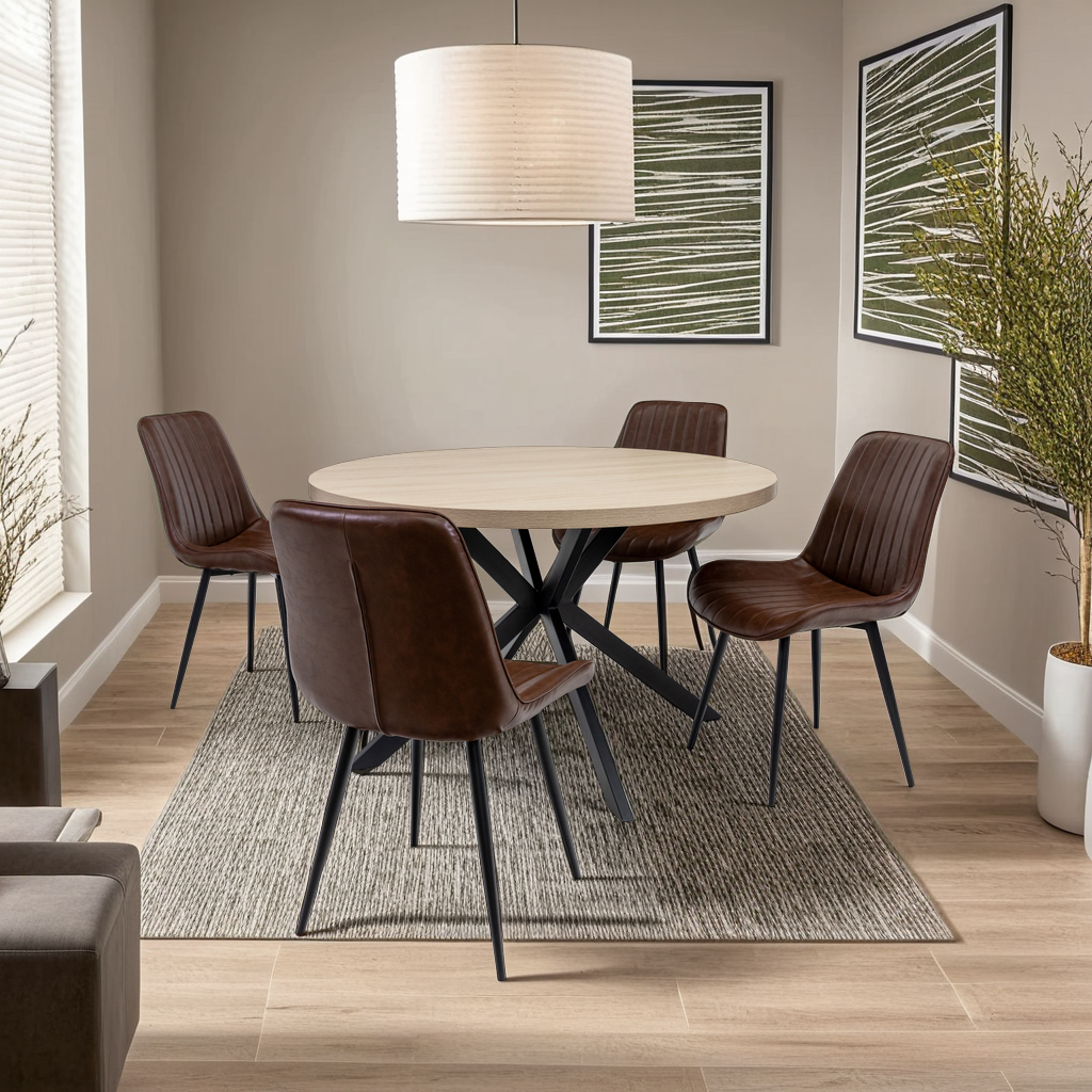 Arden 1.2m Round Dining Table - Light Oak