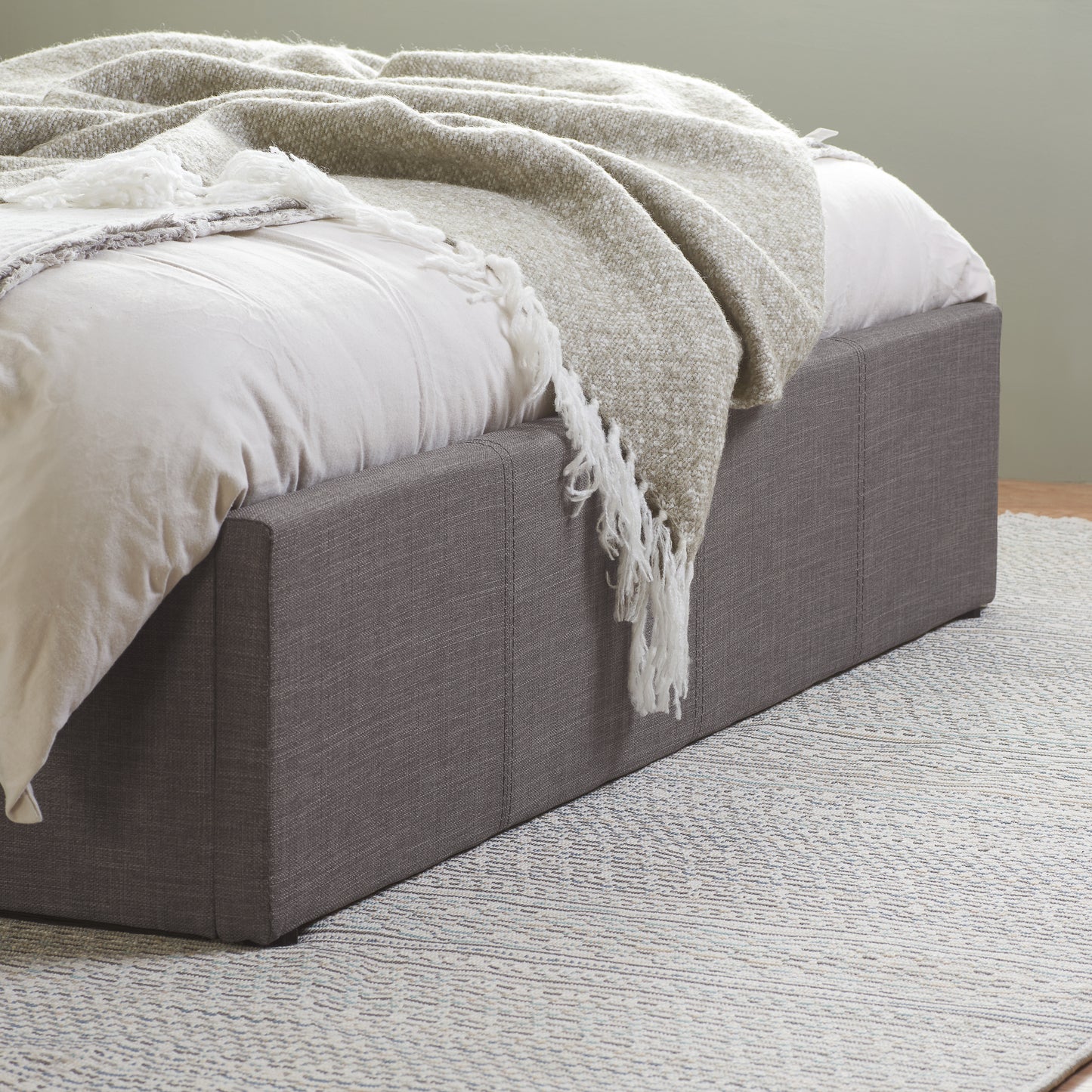 Berlin Ottoman Bed  Grey