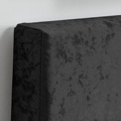 Berlin Ottoman Bed Black Crushed Velvet