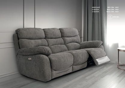 Bratista Chanel Fabric Recliner Sofa