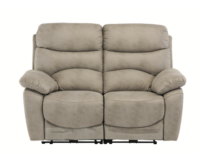 Bratista Soft Touch Fabric Recliner Sofa - 2 Colour Options