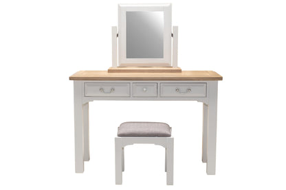 Dunedin Grey & Oak Dresser Mirror and Stool