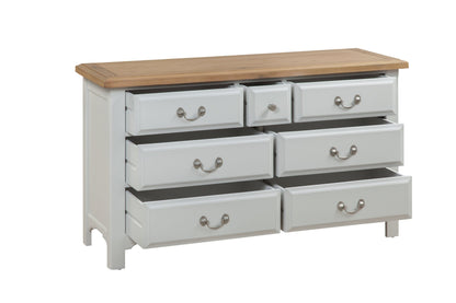 Dunedin Grey & Oak 7 Drawer Chest