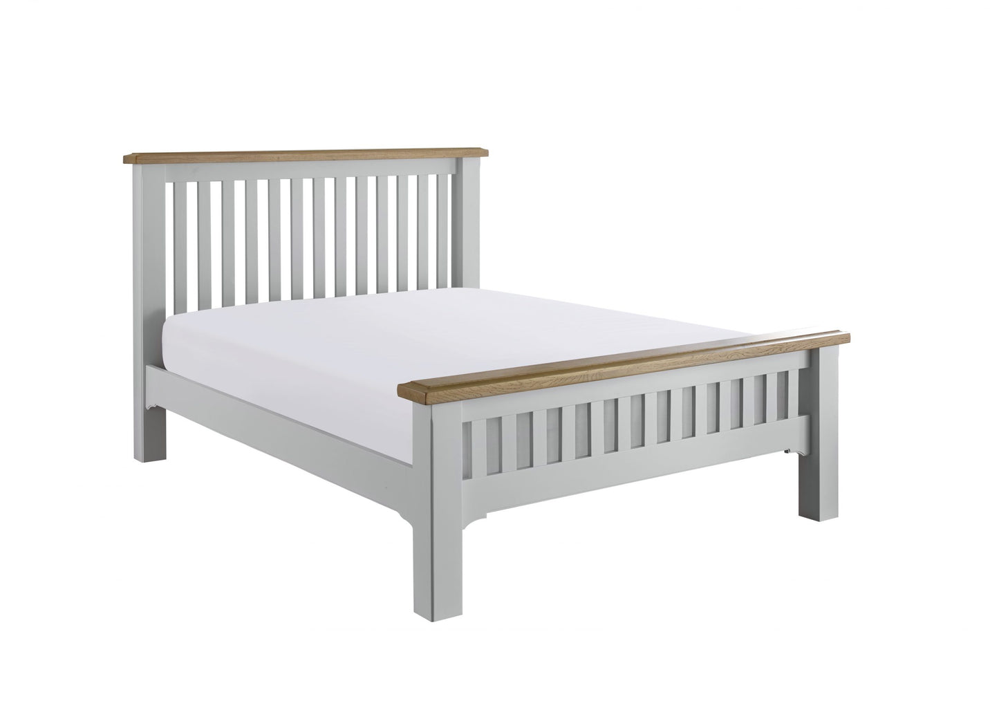 Dunedin Grey & Oak Wooden Bed Frame