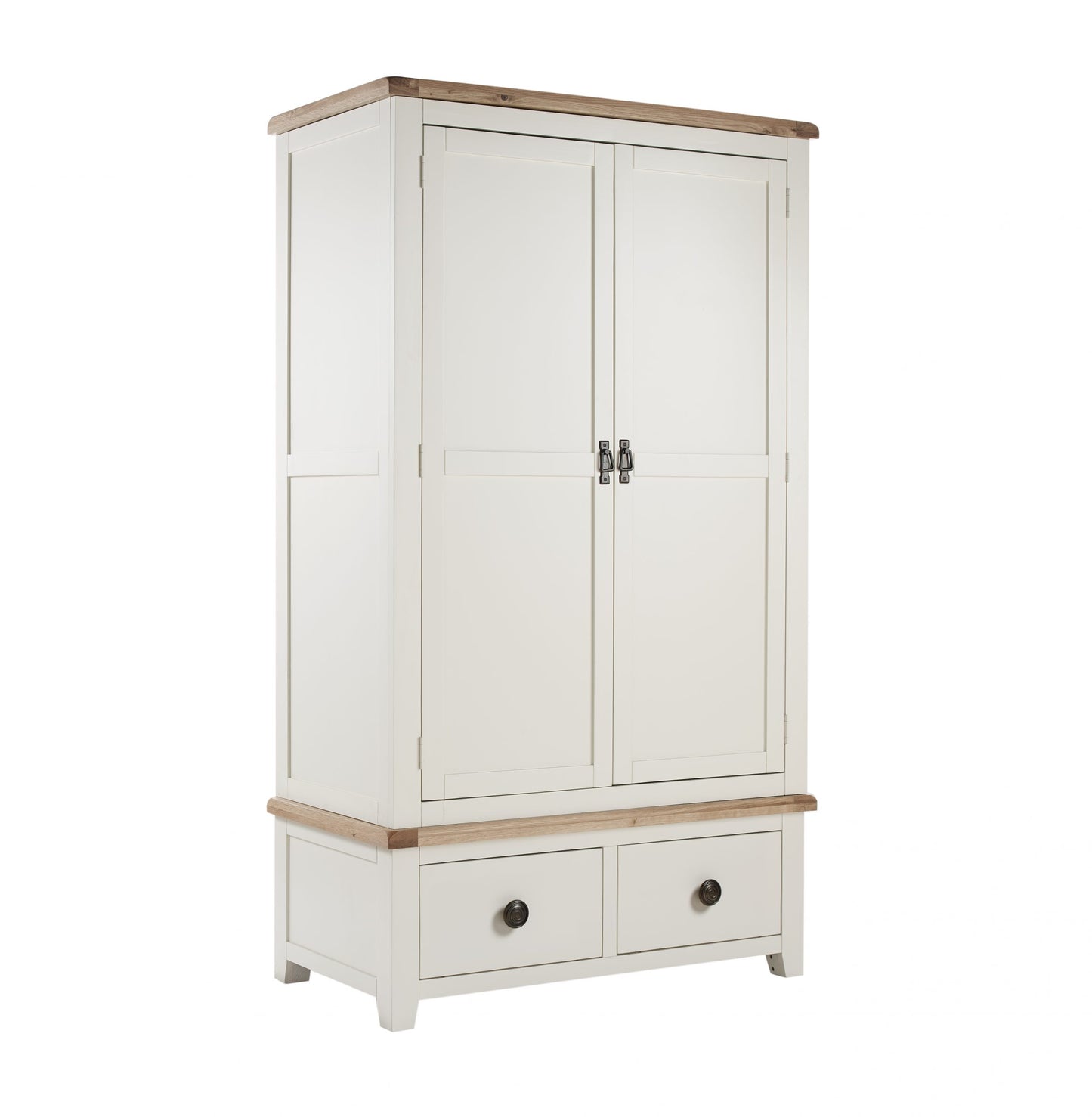 Houston Cream & Oak 2 Door Wardrobe