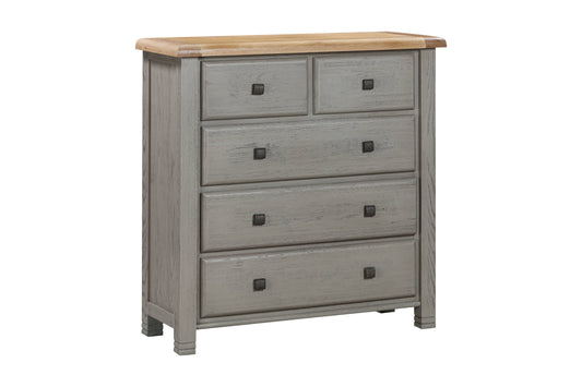 Ontario Painted Oak 5 Drawer Chest