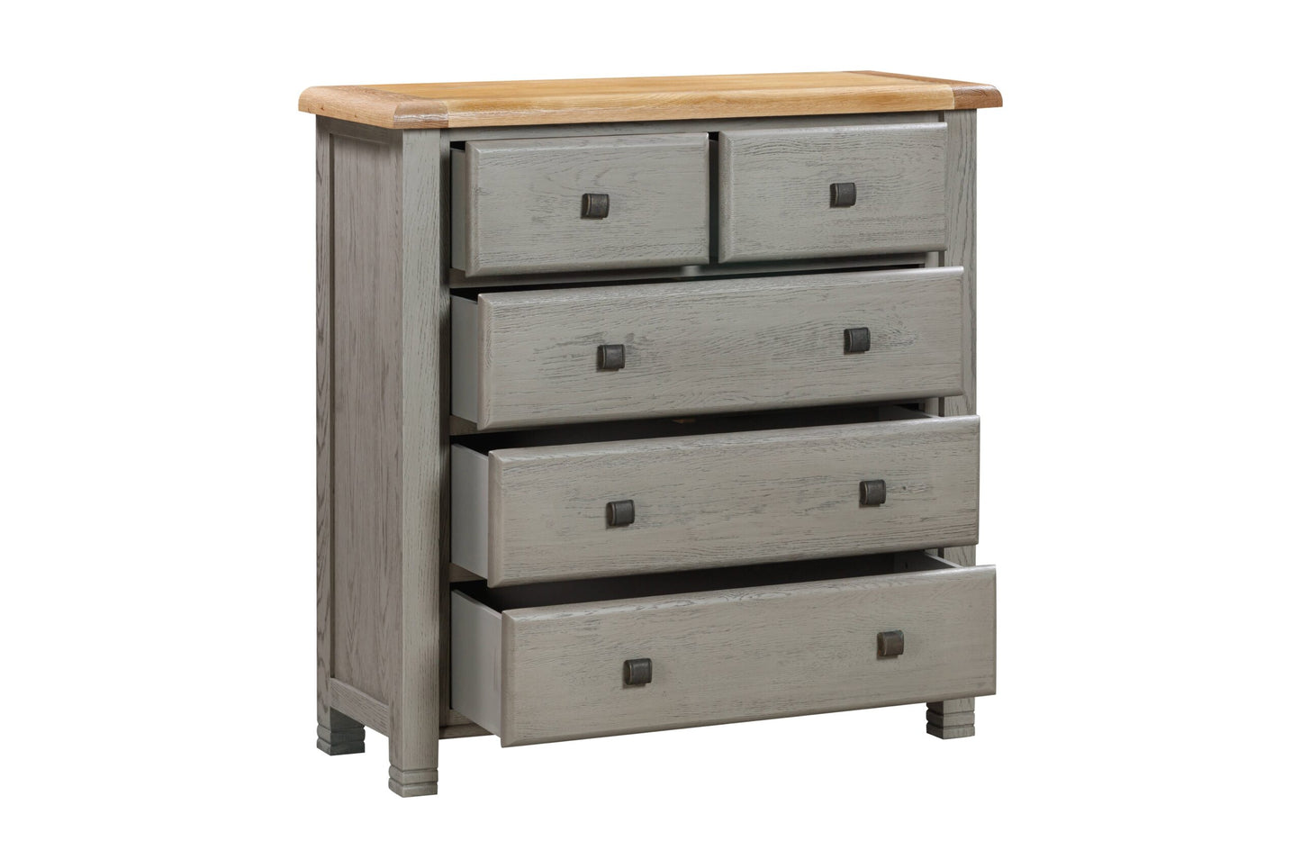 Ontario Painted Oak 5 Drawer Chest