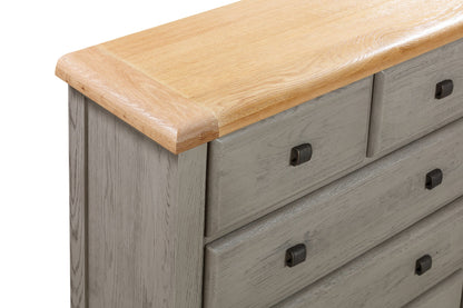 Ontario Painted Oak 5 Drawer Chest