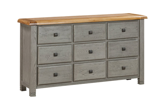 Ontario Painted Oak 9 Drawer Chest