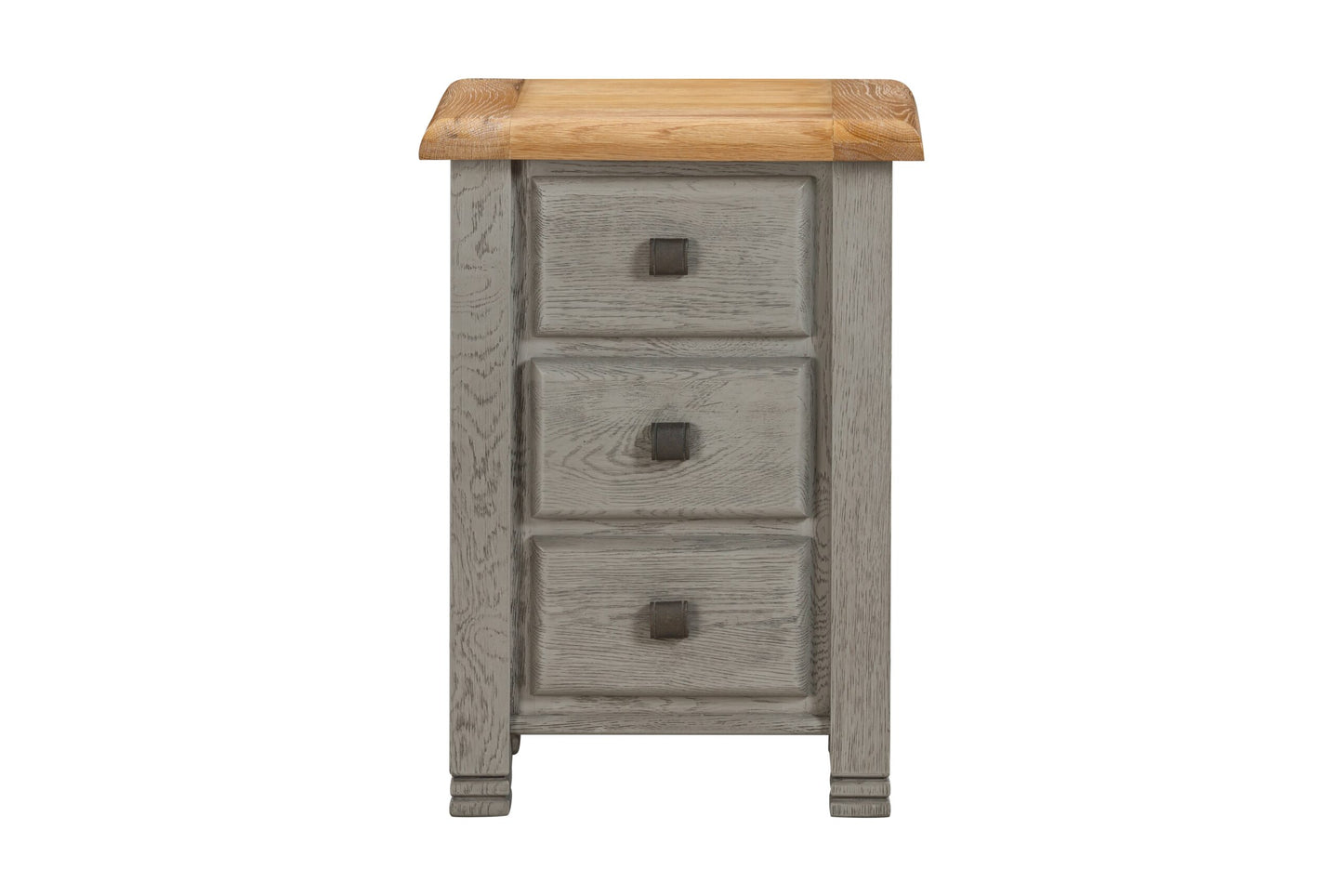 Ontario Painted Oak 3 Drawer Bedside