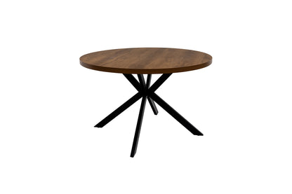 Havana 1.2m Round Dining Table -Dark Oak