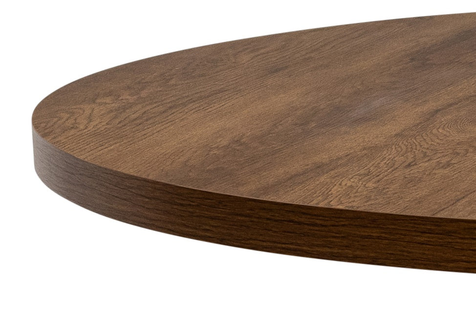 Havana 1.1m Round Dining Table -Dark Oak