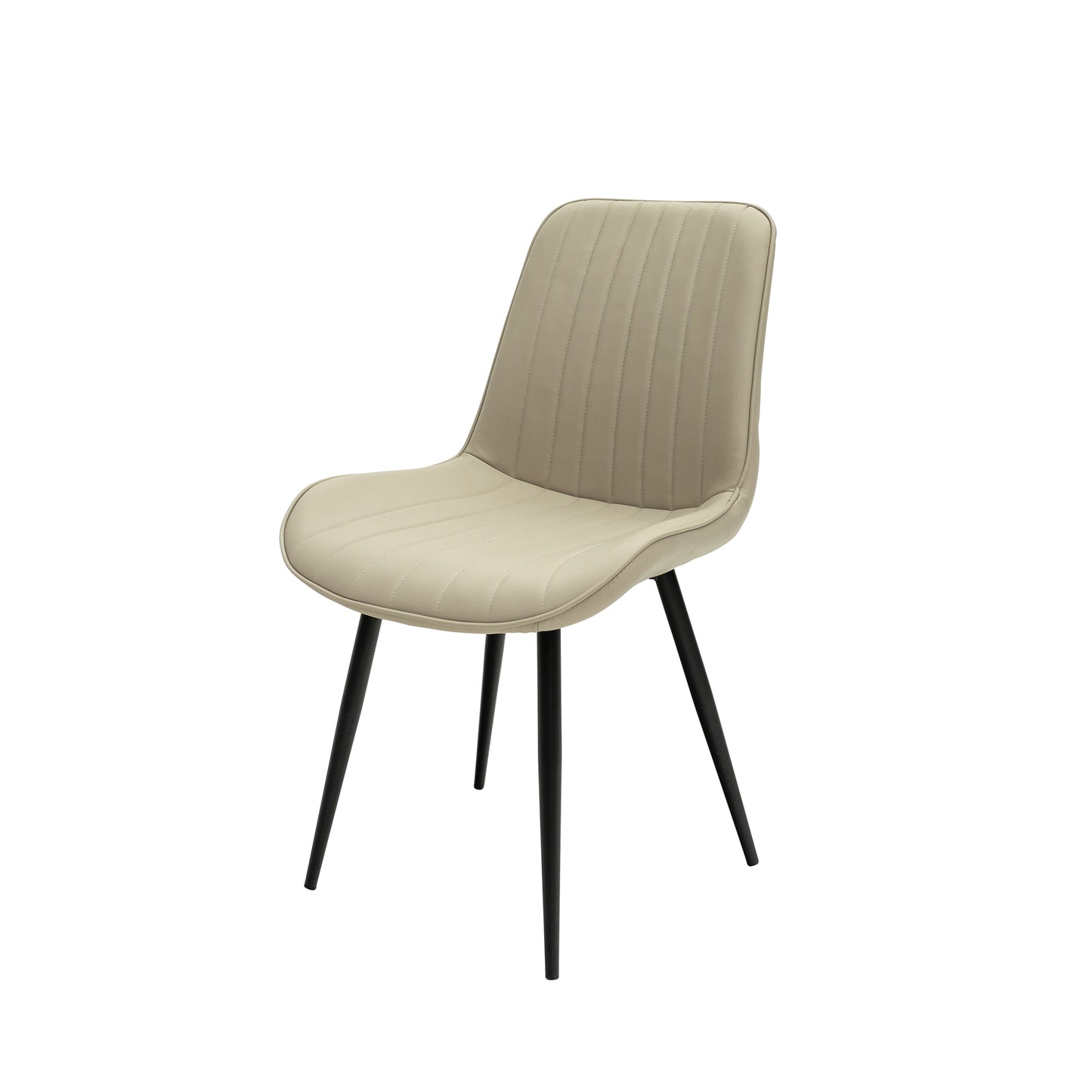 Calder Stone Faux Leather Dining Chair