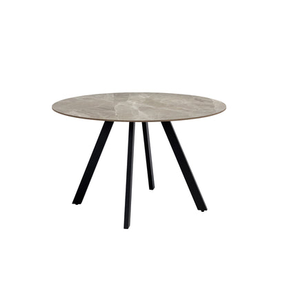 Santorni 1.1m Grey Stone Dining Table