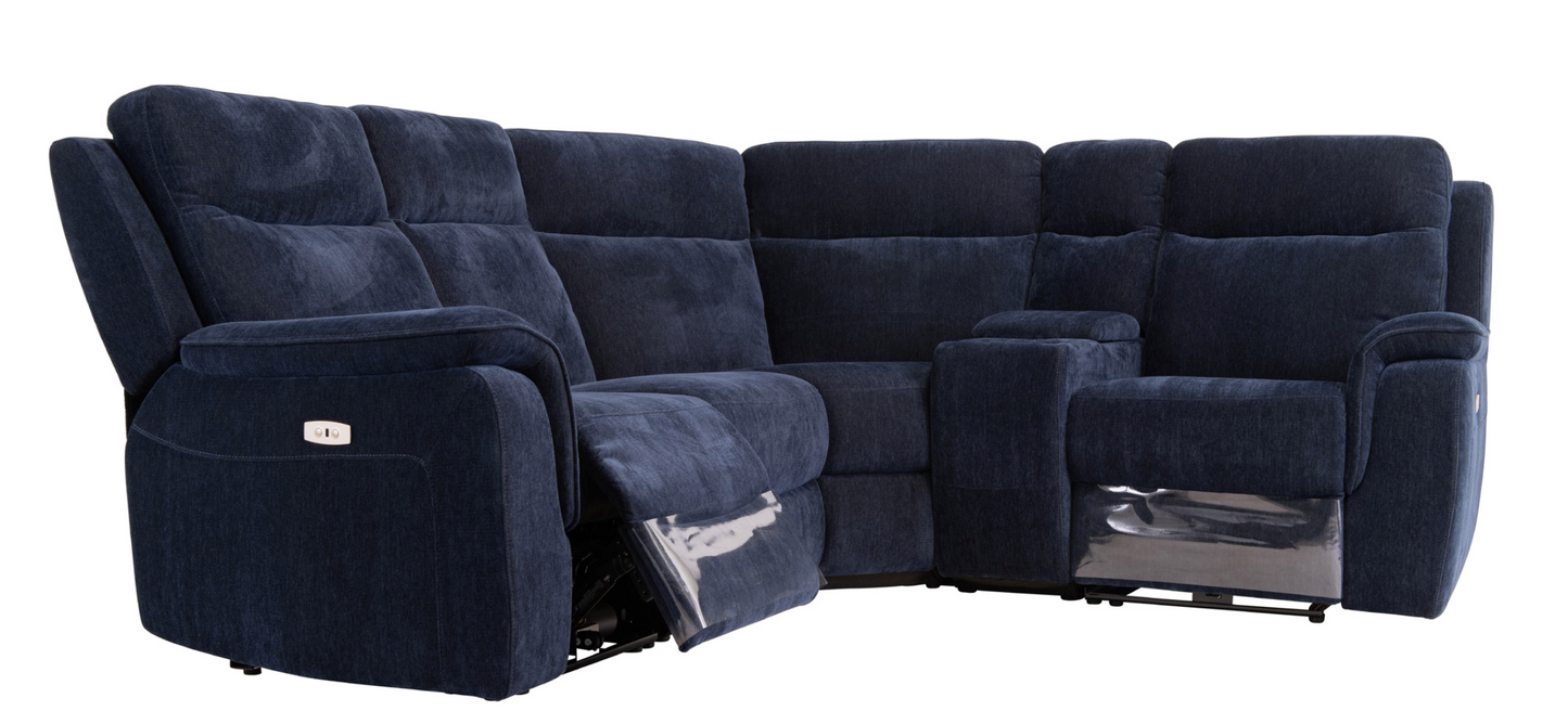 Salvatori Fabric Corner Sofa - 2 Colour Options