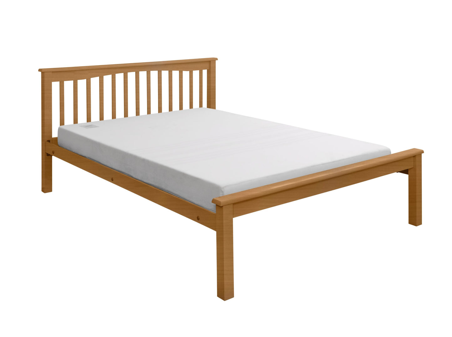 Paris Beech Low End Wooden Bed Frame