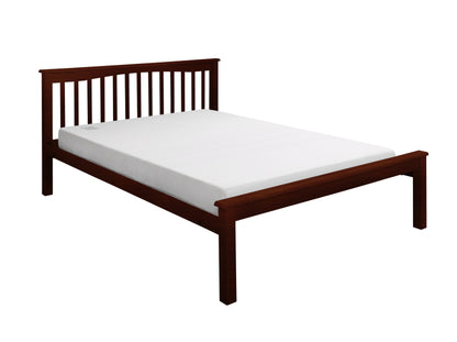 Paris Walnut Low End Wooden Bed Frame