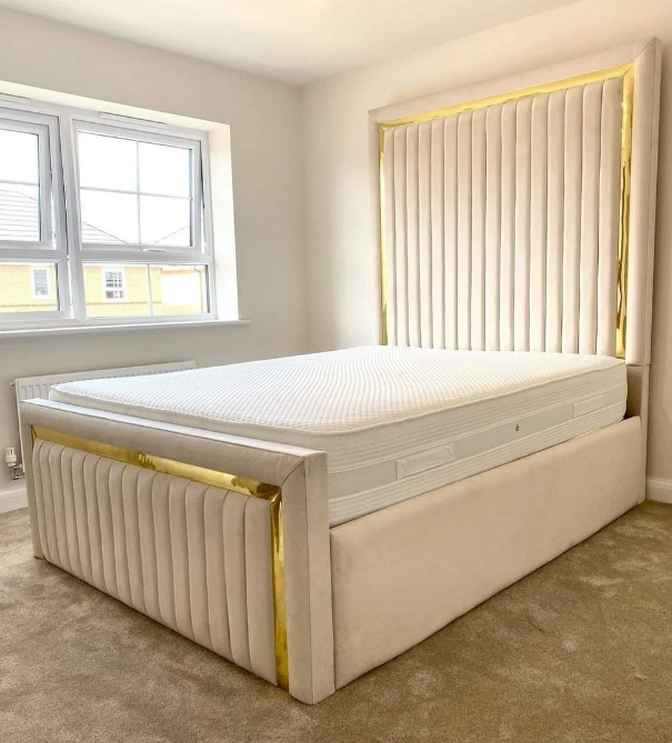 Gold Strip Bed