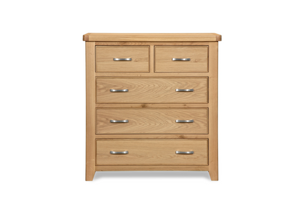 Monarch Oak 5 Drawer Chest