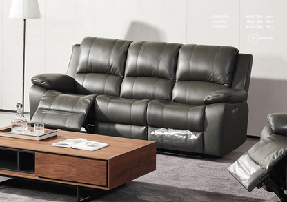 Amaretta Leather Sofa- 2 colour options