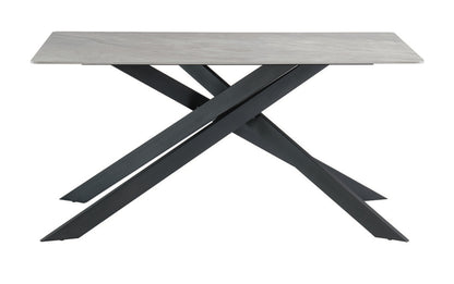 Aurora - Grey / Black Leg 1.6M Dining Table