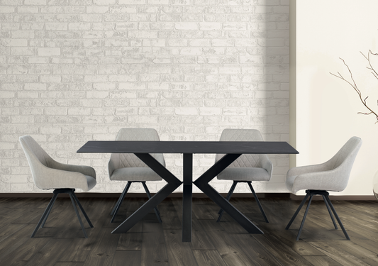 Nova - Mooney Black 1.8M Dining Table